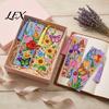 Kids Educational Toys 4PCS Christmas Theme Diamond Painting Bookmarks, Creative DIY Art Kits, Novelty Book Lovers Gift Stress Relief Portable Markers