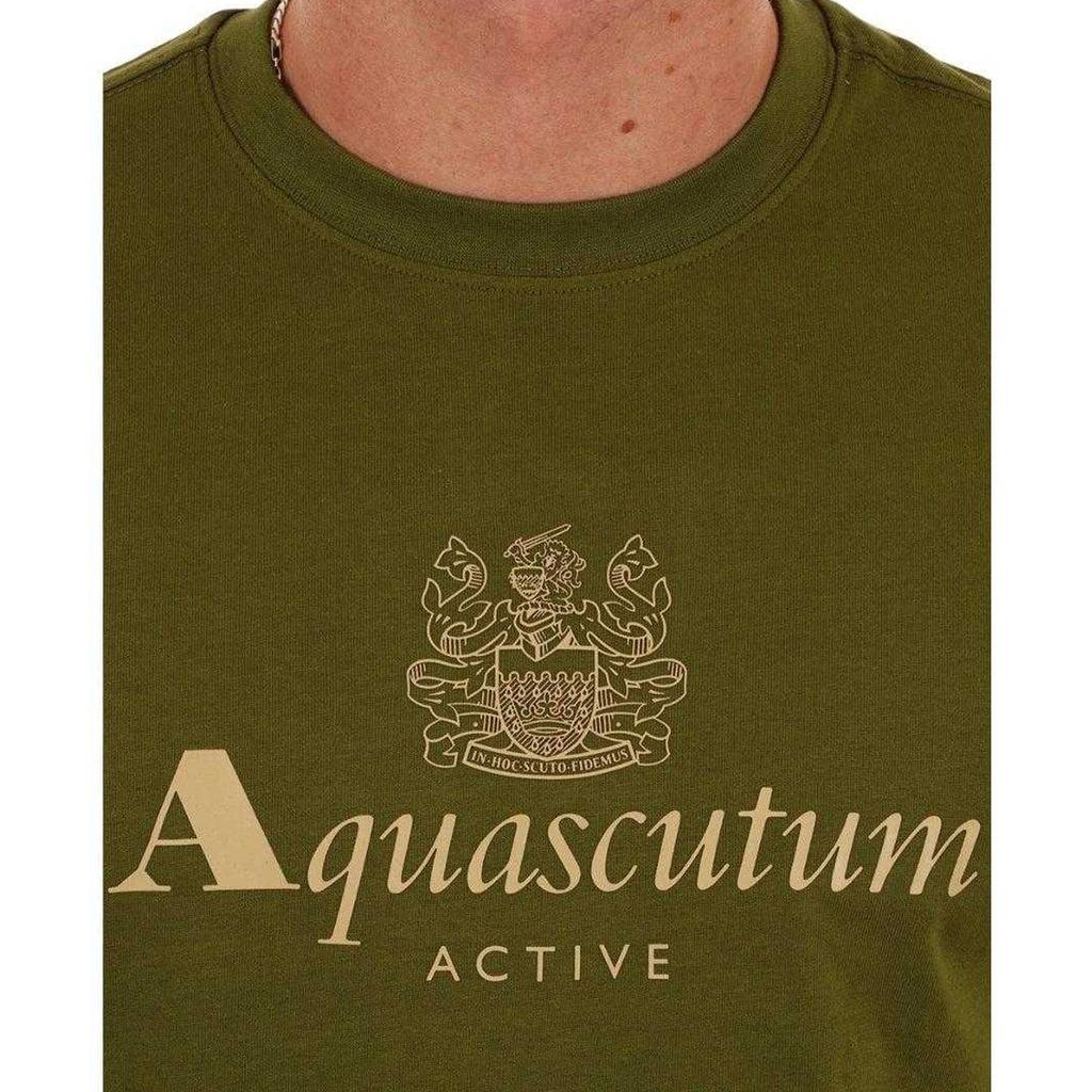Aquascutum Mens Active Big Logo T-Shirt