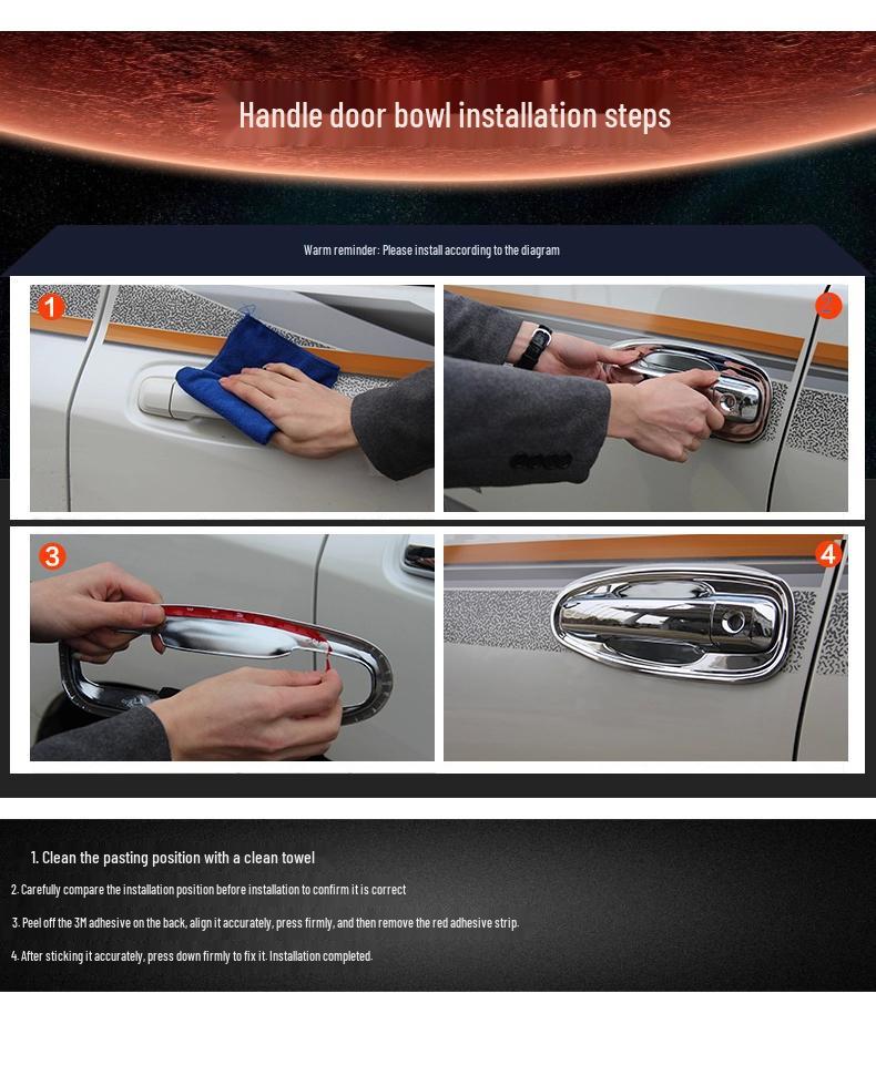 Custom Door Handle Cover for 2013-2019 Ford Kuga