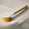 Wood-like Kitchen Brush - Home Use Long Handle Cleaning Tool for Cleaning Pots, Dishes and Cookware - Kitchen Cleaning Brush