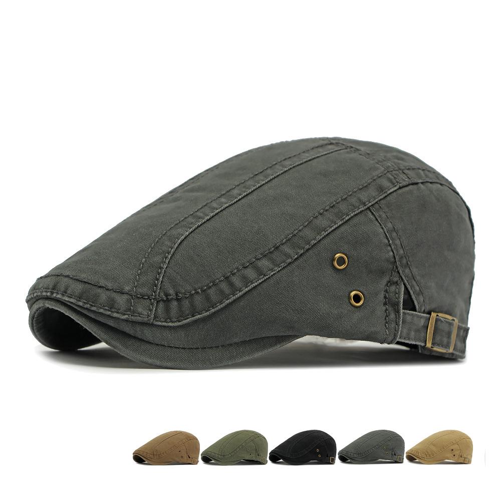 Spring Summer Forward Hat Men British Retro Beret Duck Tongue Paintsmen's Hat
