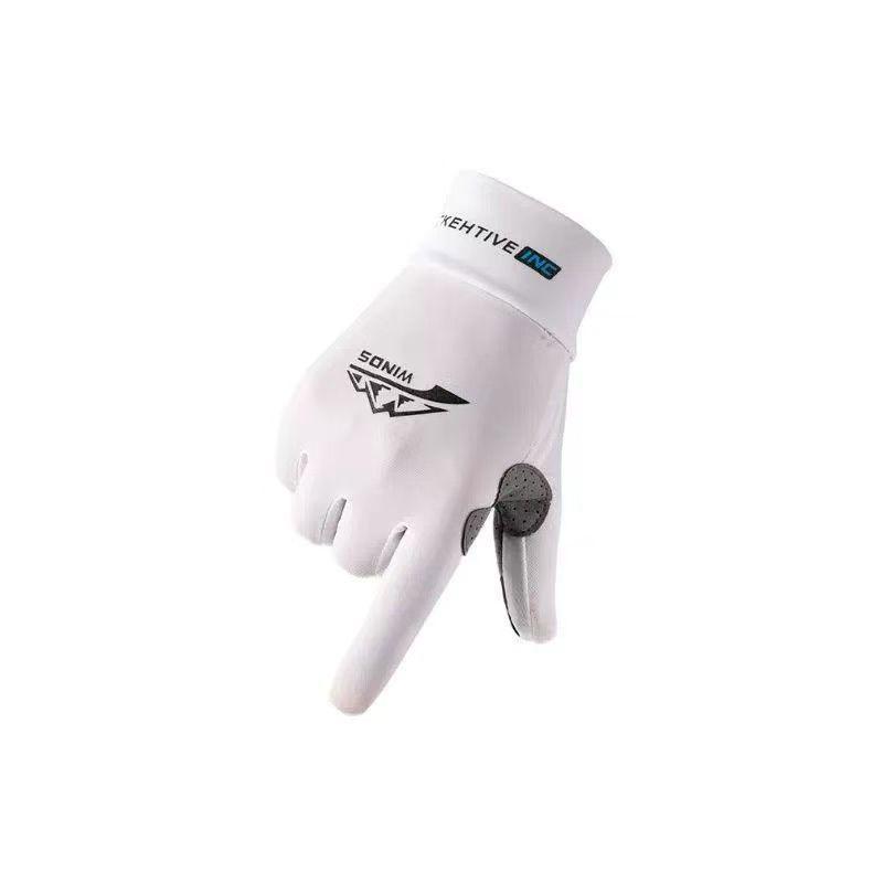 Unisex Summer Fingerless Gloves - UV Protective, Breathable Ice Silk for Cycling, Fishing & Sports