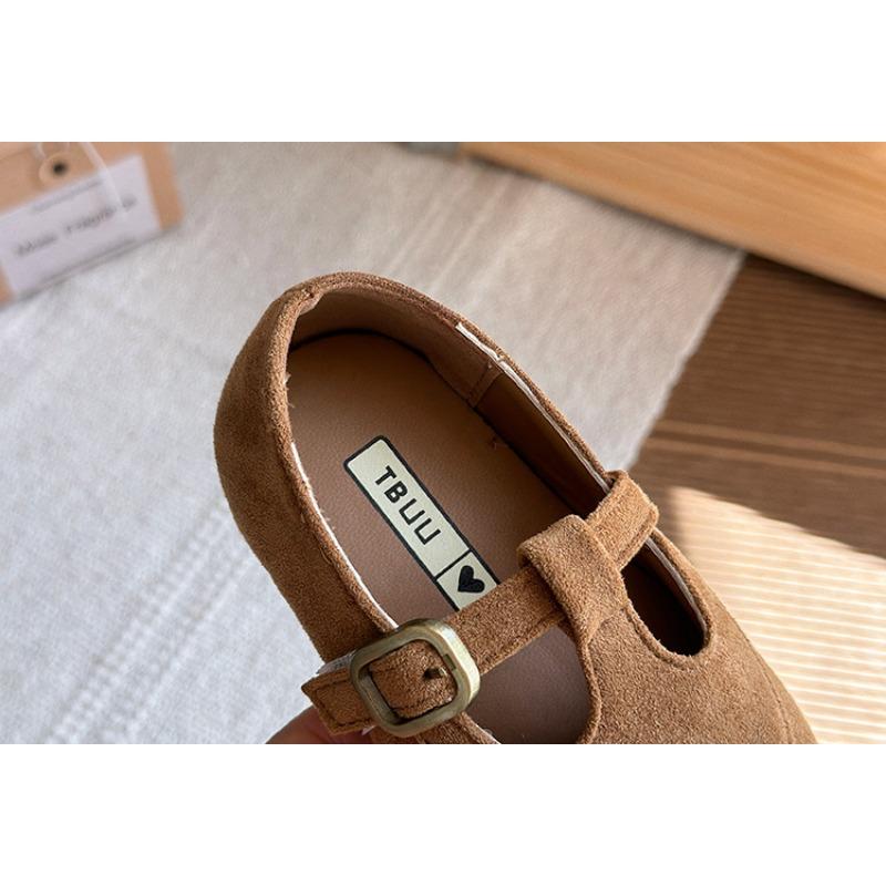 Korean Style Girls Leopard Print Soft Sole Princess Casual Flat Leather Shoes