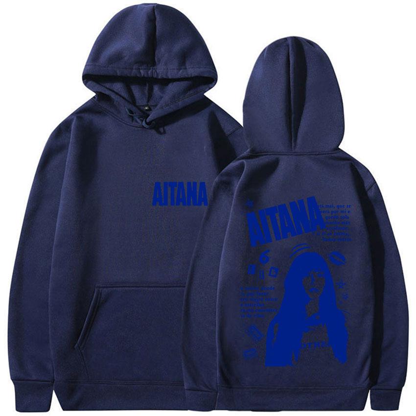 Sångerskan Aitana Metamorfosis Album Turné Fans Hoodie Män Kvinnor Vintage Mode Sweatshirts Hip Hop Oversized Långärmad Huvtröja