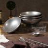 18-24cm 304 Stainless Steel Kitchen Bowls Snowflake Gray Tableware Ramen Bowls Salad Dessert Soup Bowl Anti-scalding