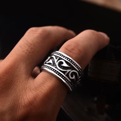 Põhjamaade Disain Viking Ring Meeste abielusõrmus Moodne punk rock peosõrmus roostevabast terasest ehted