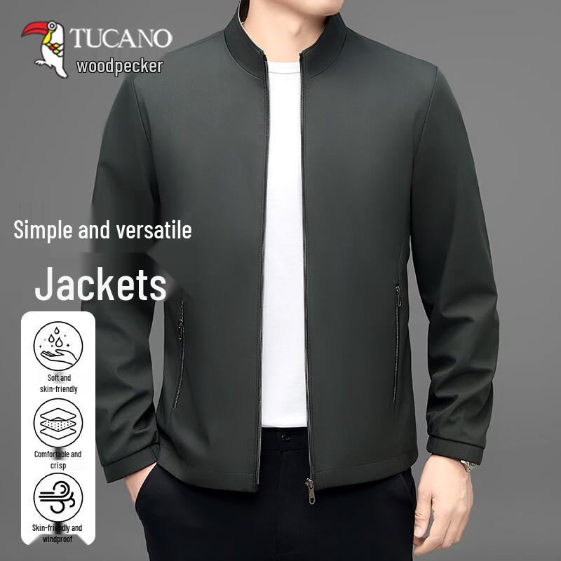 

TUCANO Men s Classic Stand Collar Business Casual Jacket 175