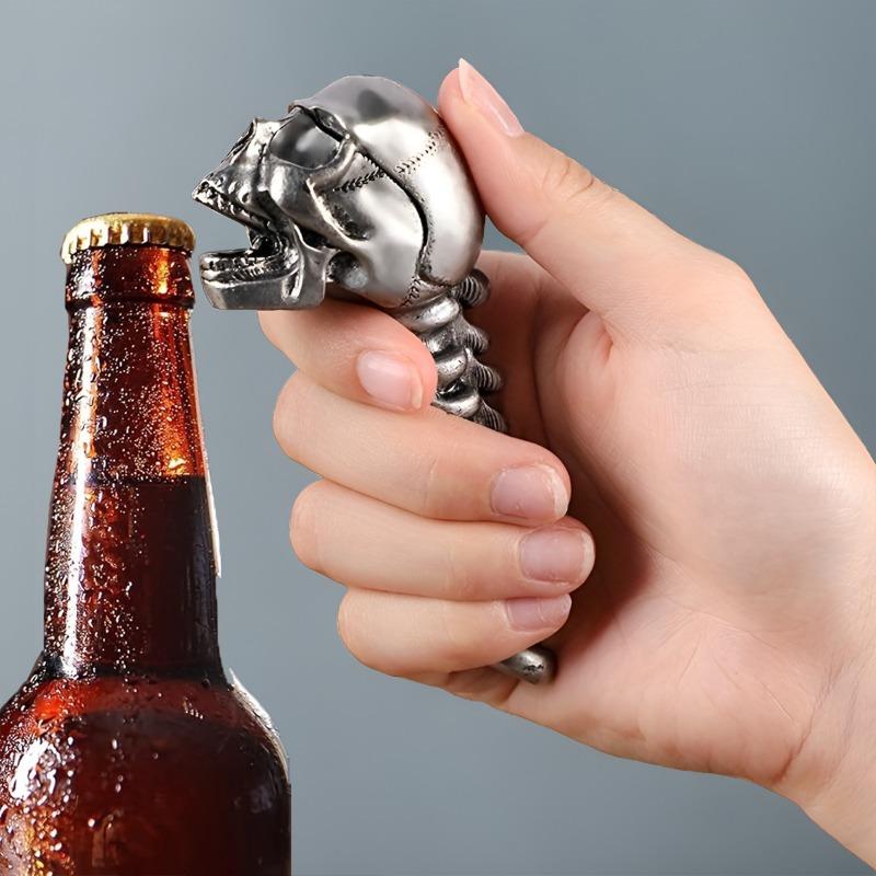 Gothic Skull Bottle Opener Alloy Novelty Bar Tool for Men Gift Halloween Christmas Party Drinking Accessories