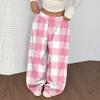Women's Casual And Fashionable Printed Elastic Waist Loose Wide Leg Pants