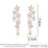 Spring New Classic Design Orchid Women's Luxury Fashion Earrings Paired With Long Earrings Trendy Daily Wearing Accessories