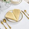 12-piece 20 x 20 inch gold satin napkin for wedding dinner table setting restaurant banquet graduation part