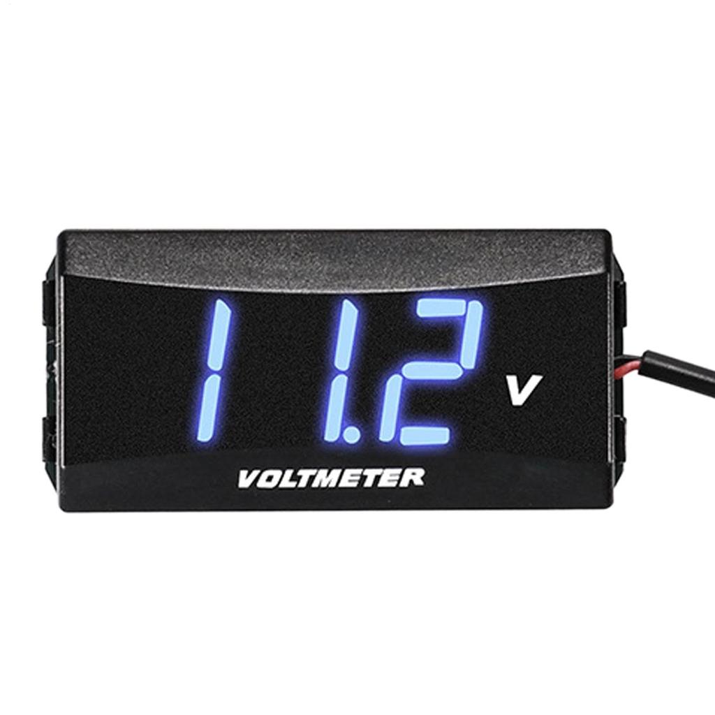 Car Voltmeter - Multipurpose Meter Car Tester | Dustproof Voltage Monitor Motorcycle Car Voltmeter Meter