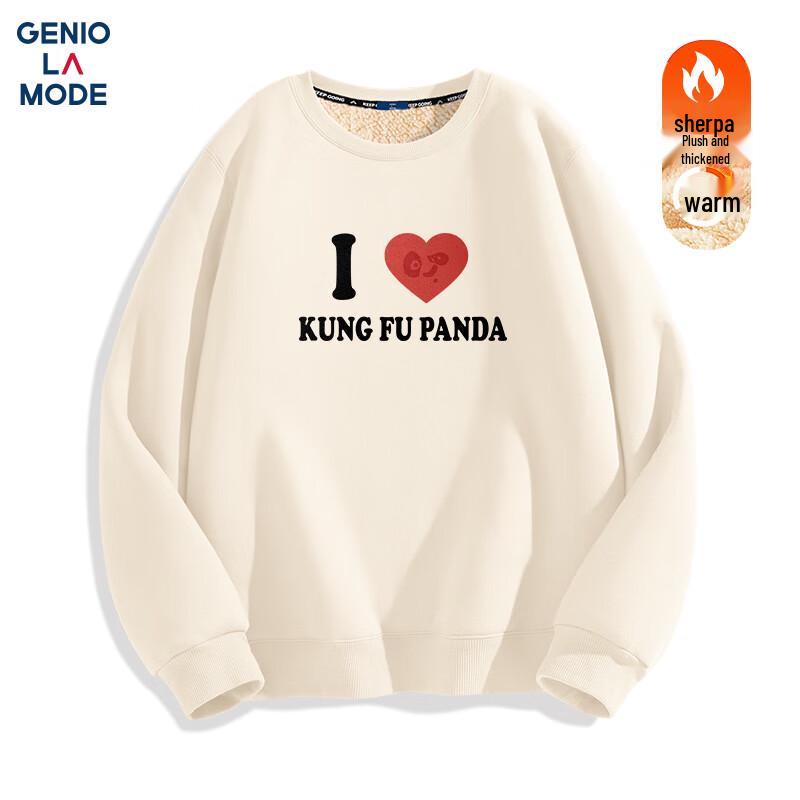 

GENIOLAMODE Kung Fu Panda Unisex Fleece-Lined Sweatshirt XL