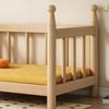 Wooden Dog Bed Modern Durable Dog Bed Headboard All Season Safety Dogs Beds Removable Mattress Dampproof Teddy Stylish Cat Nest