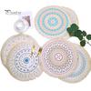 Descanso de Panela Antiderrapante para Cozinha, Jogo Americano Tecido de Algodão Estilo Boho, Jogo Americano de Mesa com Franjas de Borla para Pratos de Jantar, Jogo Americano Lavável a Quente, Suporte de Panela Resistente para Pratos Quentes,