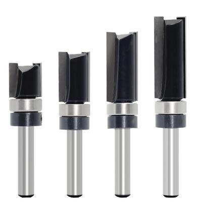 Akylin Fräser 6mm Gerader Fräser mit Hartmetallklinge Oberfräse Nut Dekorativer Fräser Satz für Schneidwerkzeugsatz, Schaft, Rolle, Fräser,
