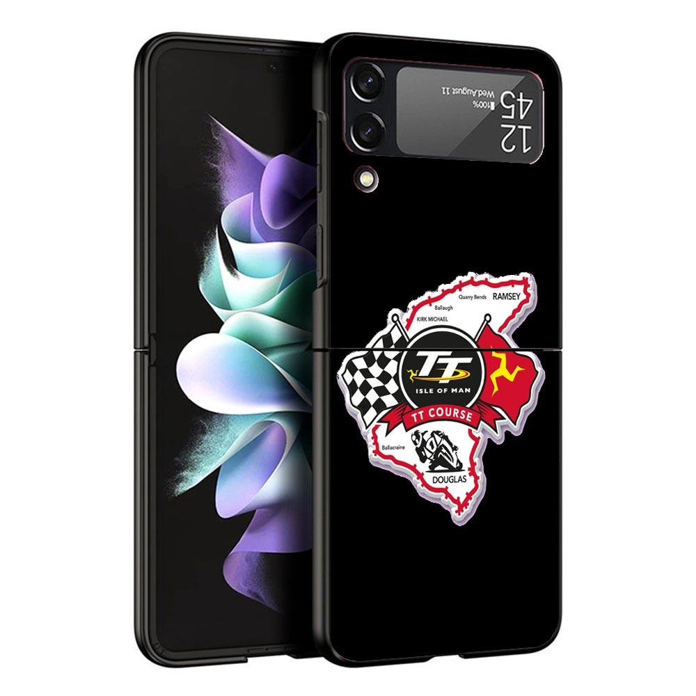 Isle of Man Coat of Arms Case For Samsung Galaxy Z Flip 7 6 5 4 3 z Flip7 Flip6 Flip5 Flip4 5G Phone Cover Flip3 Folding Coque