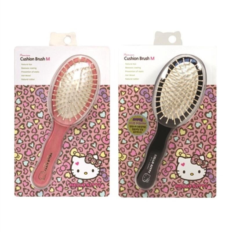 Деревянная подушечка для иголок Hello Kitty (Сердце) M black