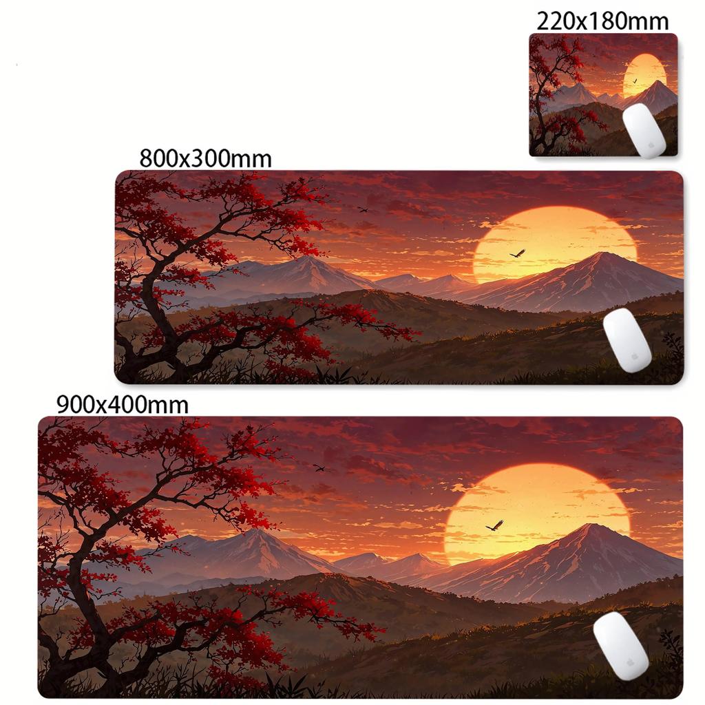 Scenery Mouse Pad Sunset Landscape Desk Mat Rubber NonSlip office Mousepad Pc Accessories Keyboard Gaming Mats XXL Tapis Souris