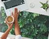 Desk Mat For Graphic Designers And Designers Tropical Leaves 100X50 Cm