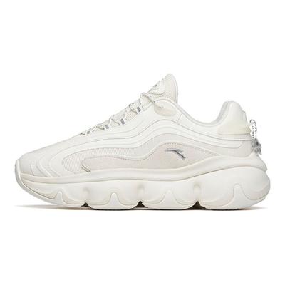 Dicksohlige Vielseitige Stoßdämpfende Rutschfeste Verschleißfeste Low-Top Dad-Schuhe Damen Sneaker Weiß Silber 122148895R-1
