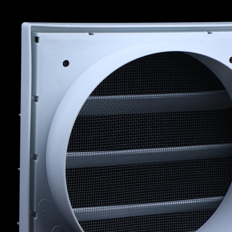 Grilă Ventilație Unidirecțională din Plastic Alb Gura de Evacuare Aer Anti-Praf pentru Baie Toaletă Montare pe Perete Tavan