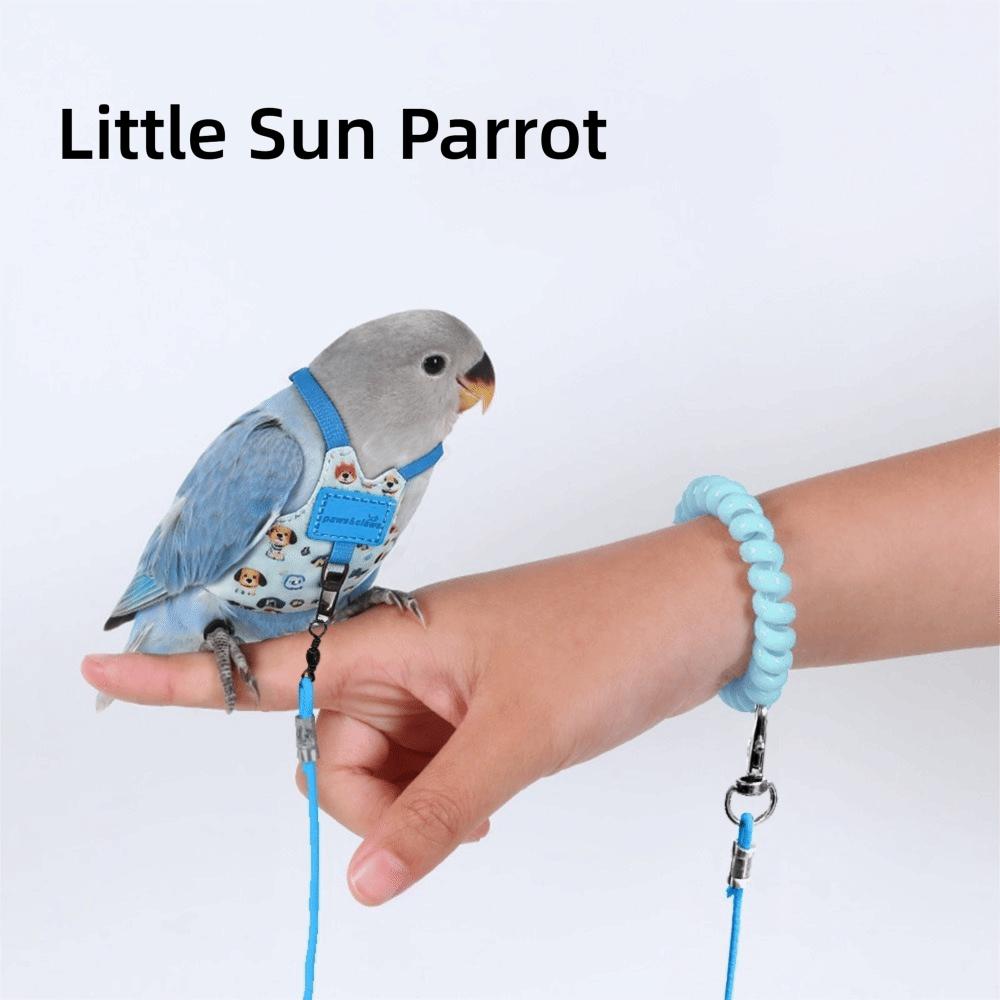 Adjustable Parrot Flying Harness Anti-Bite Parrot Flight Harness Bird Flight Suit  Small Parrots