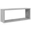 Cube Shelves Set of 2 Concrete Grey 60 x 15 x 23 cm Particleboard