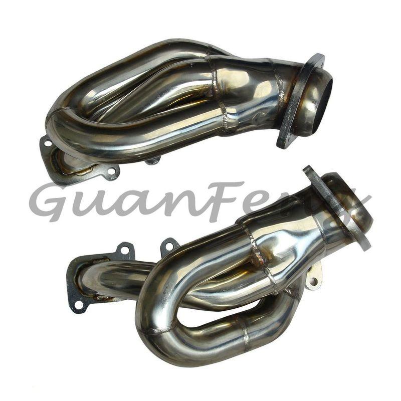 Exhaust Manifold Header Gasket Kit For 2011-2017 For Ford Mustang 3.7L V6 D2C Short Exhaust Header T-304 Stainless Steel