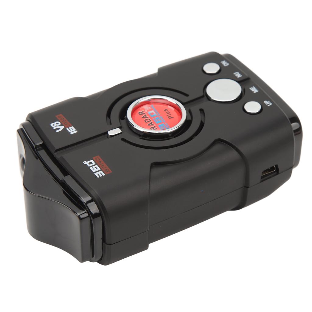 Car Radar Detector Extended Range 2.4GHz 410MHz 360 degrees Real Time Voice Alerts Built in GPS Speed Radar Detector
