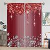 2pcs Shiny Silvery Water Drops Print Rod Pocket Curtains, Semi Blackout Decorative Curtains For Living Room Bedroom Office Home