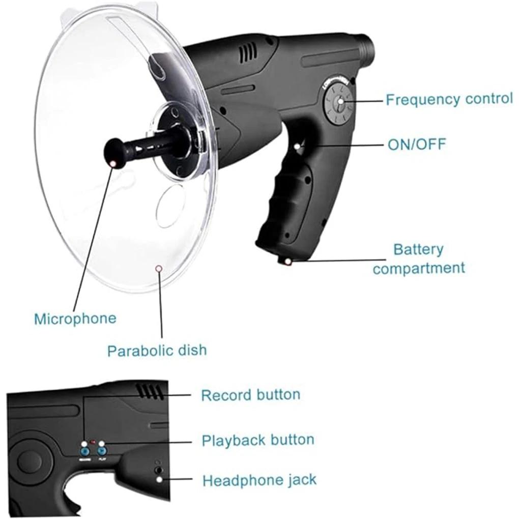 8x Monocular Telescope With Microphone For Bird Watching, Bak4 Prism Ipx4 Waterproof, Beginner Friendly No Battery Recording Scope