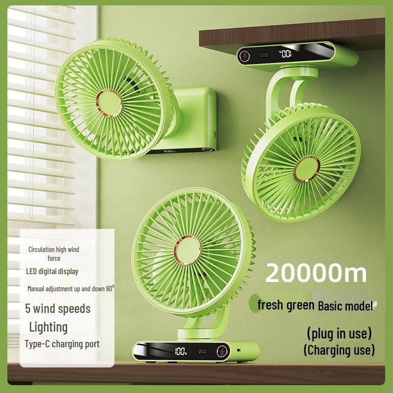 

Portable USB Rechargeable Small Fan for Desk, Car, Dorm, or Outdoor Use 40000mAh