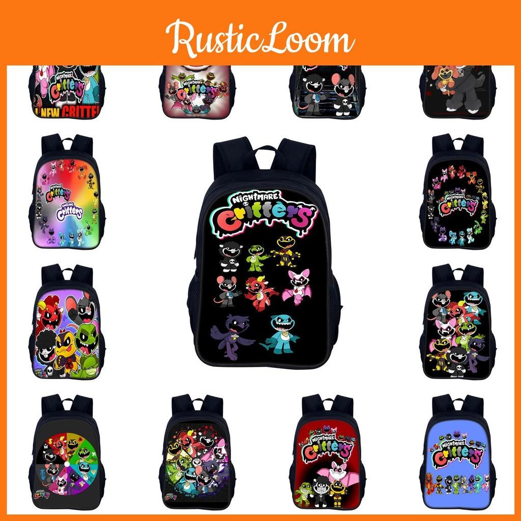 Backpack Critters Nightmare Printing Cartoon Game Student High Rucksack Capacity