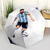 Argentina's Messi Celebration Automatic Umbrella Retractable Design with 8-Rib Durability Foldable Design for Outdoor Daily Use Outdoor Accessory