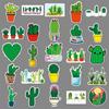 50 Cactus Cartoon Stickers - Waterproof Decals for Laptops, Scooters, Cars, and Motorcycles