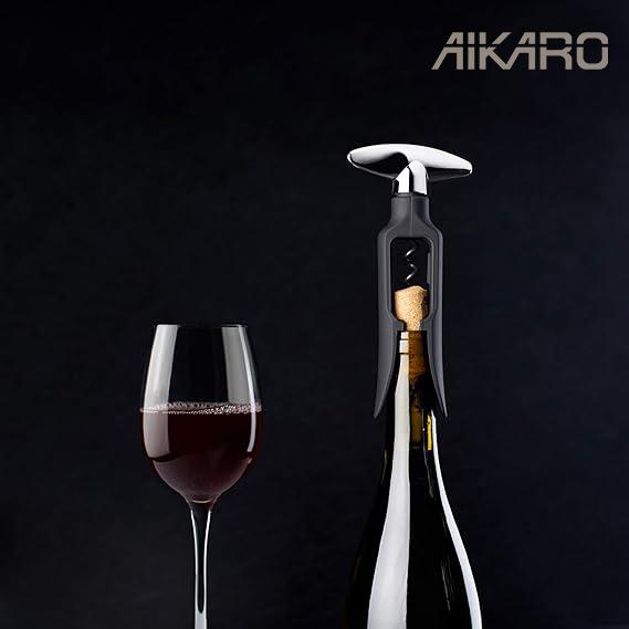 Pulling Corkscrew Wine Opener, Durable Plastic with Easy Turn Chrome Handle, Wine Bottle Opener for Bartenders, Home Bar Tools