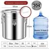Extra Thick 304 Stainless Steel Sealed Storage Bucket