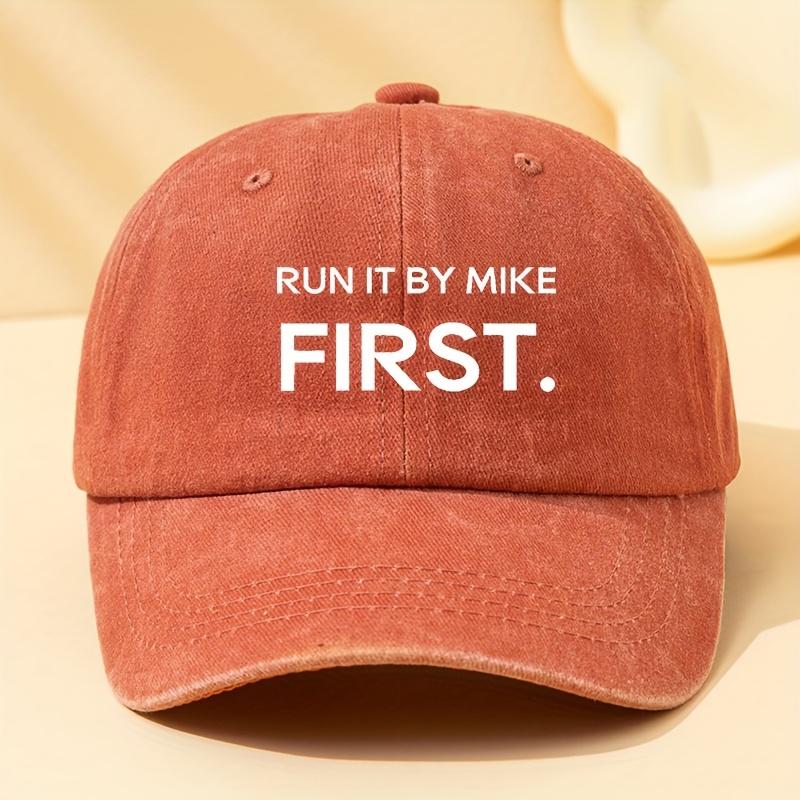 Letter Printed Washed Baseball Cap Outdoor Men's Fishing Hat Outdoor Camping Party Casual Fishing Hat