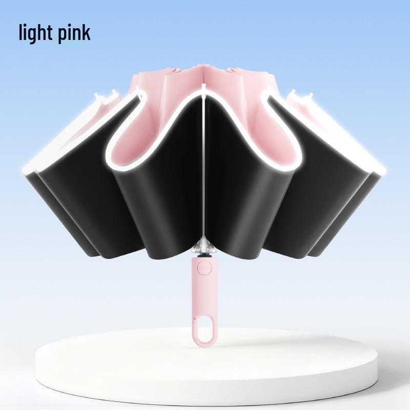 Sun & Rain 16-Rib Reverse Windproof UV Protection Umbrella