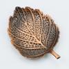1PC Elegant Nordic Maple Leaf Coaster - Luxury Copper Metal, Durable and Waterproof, Ideal for Home Decor