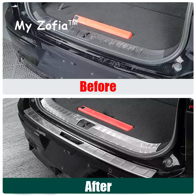 For EXLANTIX ET EXEED STERRA ET 2024 2025 Car Styling Threshold Trunk Protector Plate Stainless Steel Sticker Cover Accessories
