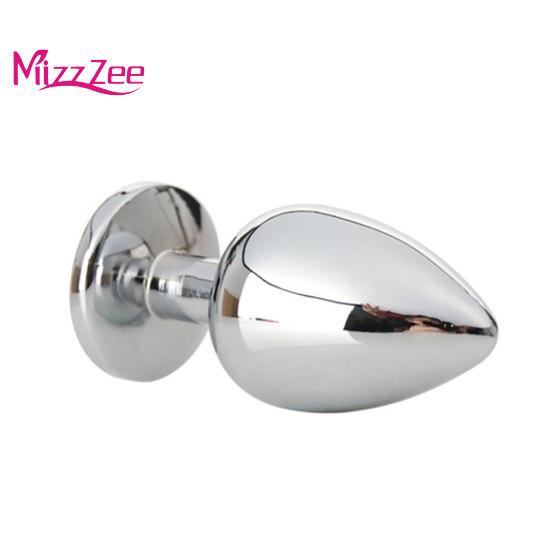 Mizz Zee Faux Butt אנאלי אבן חן נירוסטה גברים תקע לעיסוי אוננות מין