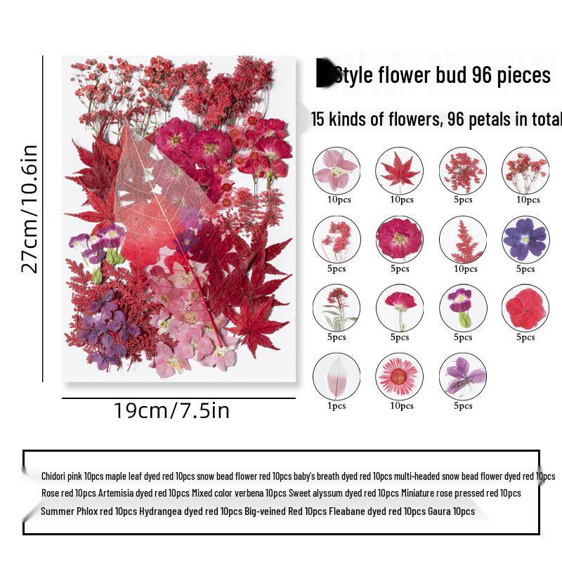DIY Dried Flower Specimen Sticker Set for Kids: Handmade Pressed Flower Frames & Resin Bookmark Craft Kit