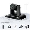 Tenveo PTZ Camera Web Conference Video Webcam 3x Optical Zoom 1080P60FPS Ultra Wide Angle View PTZ Web Camera Output Small Group Meeting Live