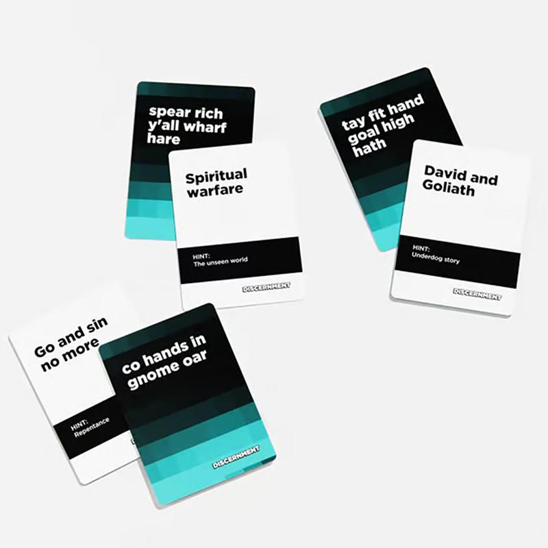 Discernment Card Game The Christian Party Game Humorous Game Matching Prompt Cards With Funny Or Edgy Responses For Adults Hobby