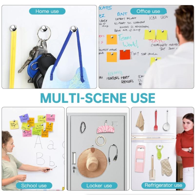 Pack of 10 for Whiteboard Fridge Magnets Strong  Push Pin Magnets Small Refrigerator Magnets for Classroom School Office Adults