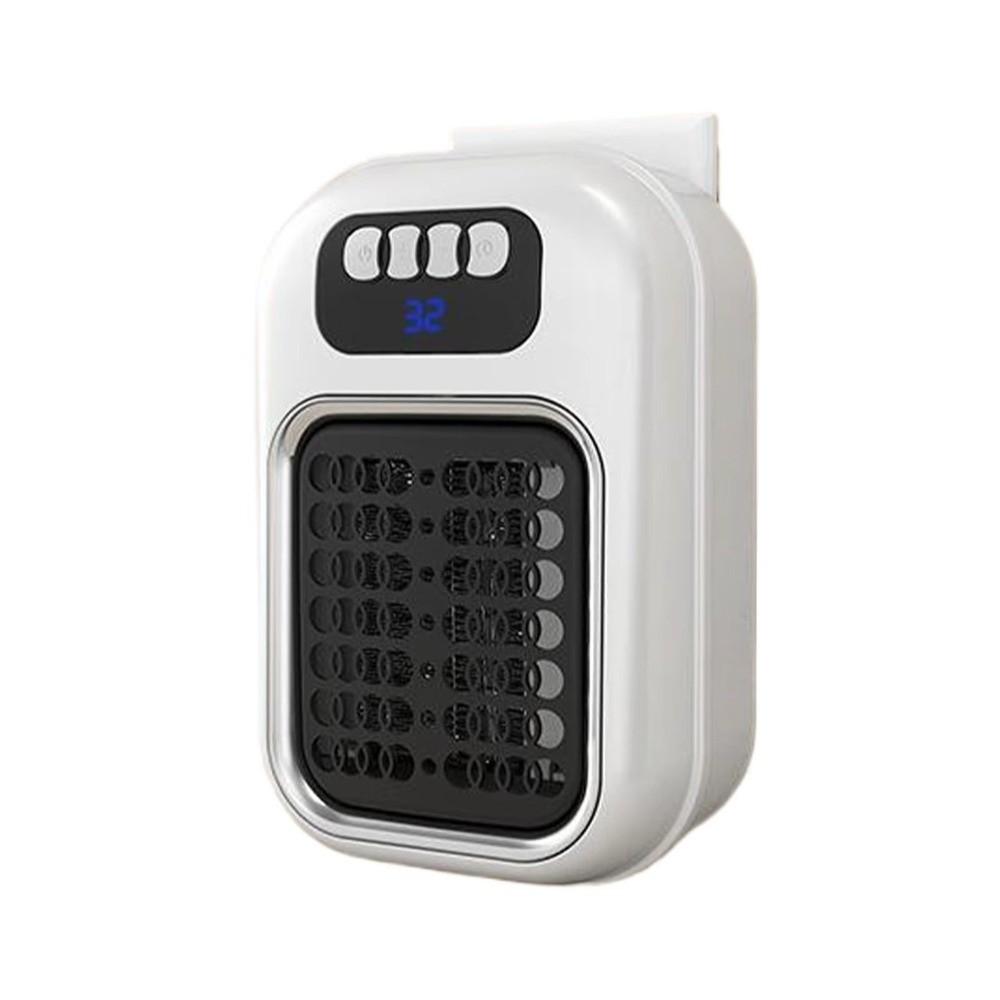 

600W Winter Body Warmer Fast Heating Room Heater Portable Small Electric Heater for Home Office White-EU