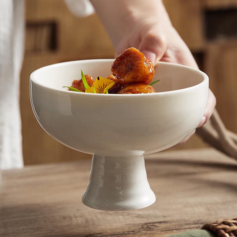 VAKADA Ceramic Footed Salad Bowl