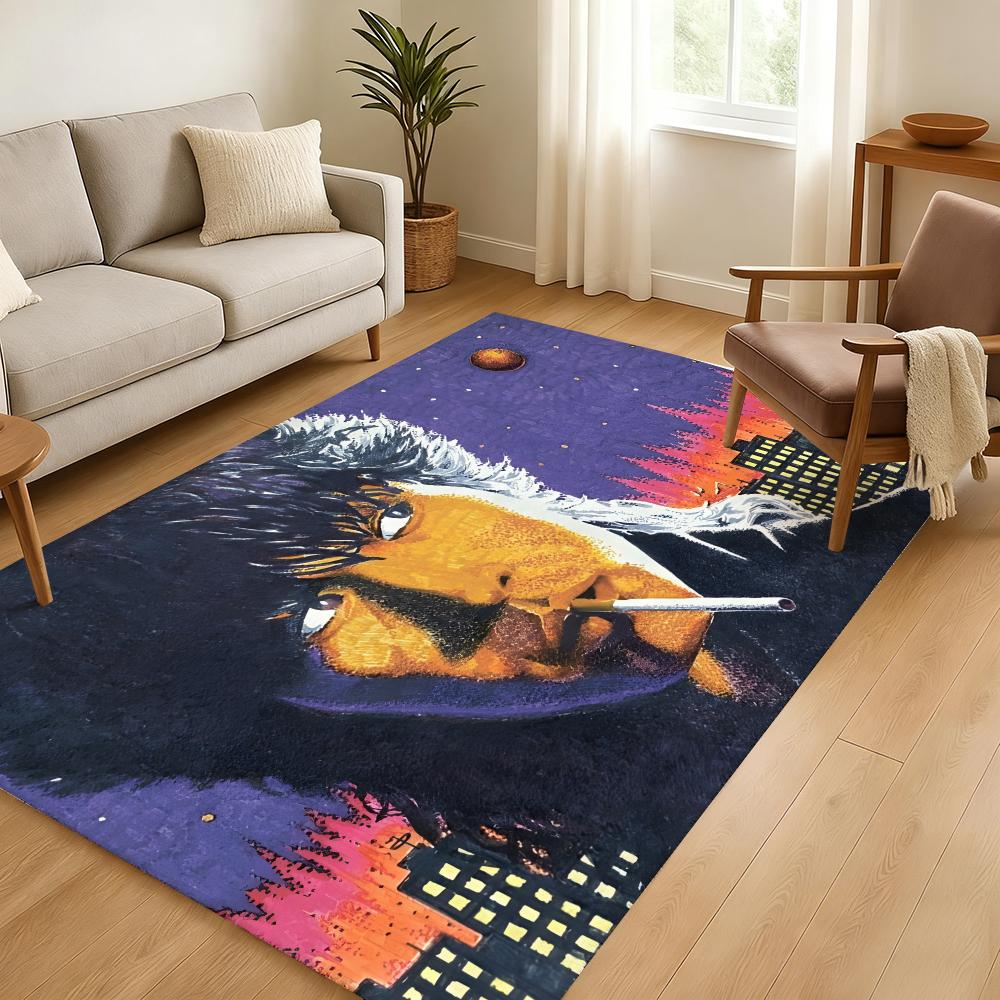 Viktor Tsoi Floor Mat Soft Thickened Absorbent Non-Slip Bedroom Living Room Door Mat Home Decor Flannel Rugs